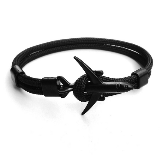 Charm Men's plane Anchor Bracelet