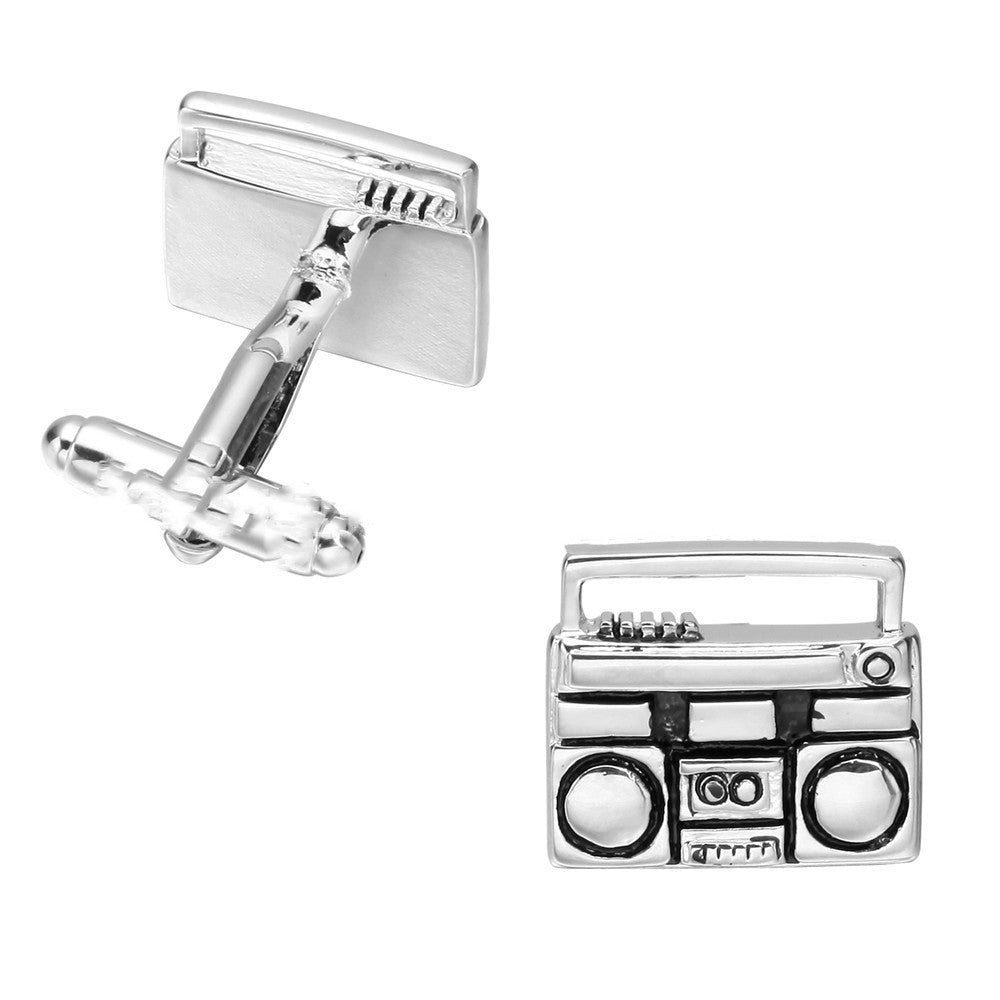 French Music Radio Cufflinks Shirt Accessories