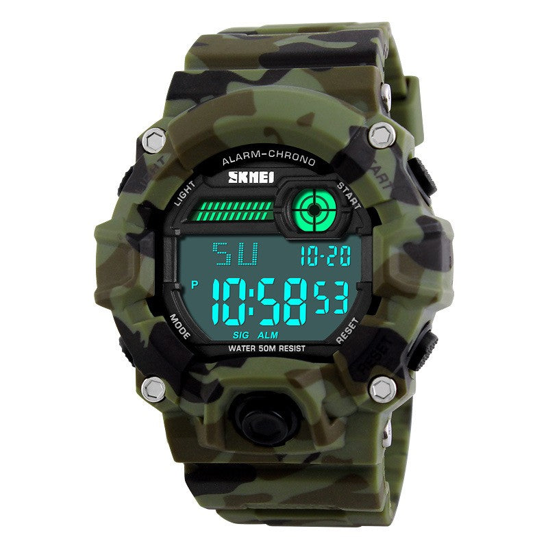 Stylish And Versatile Waterproof Men's Sports Electronic Watch