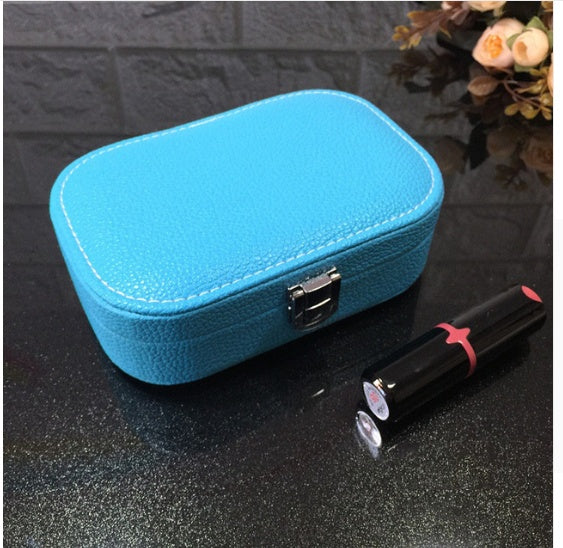 Portable Zippered Cosmetic and Jewelry Storage Box