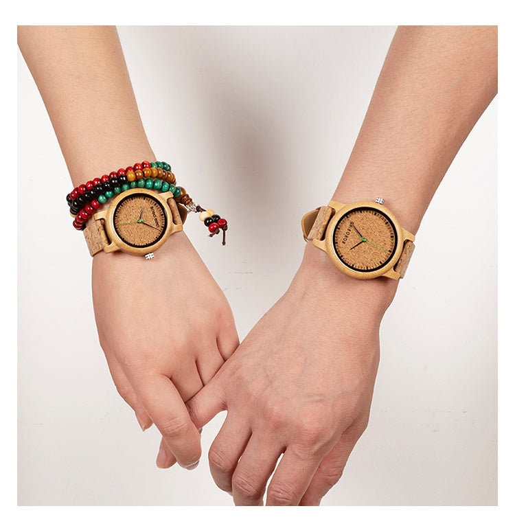 BOBO BIRD Natural Bamboo Watch