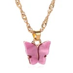 MINI COLORFUL BUTTERFLY" NECKLACE