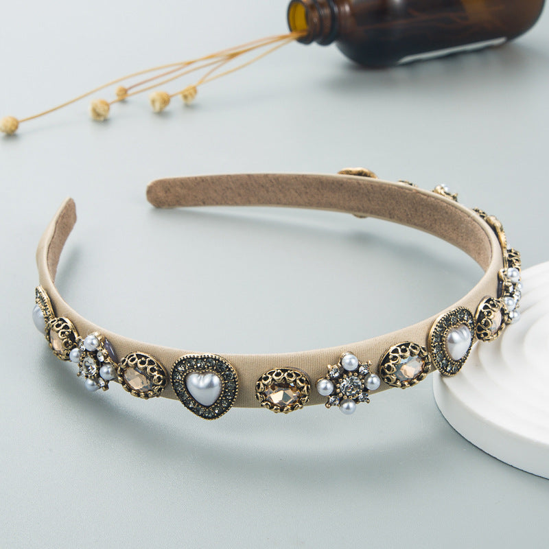 Fashion Crystal Pearl Alloy Accessories Headband