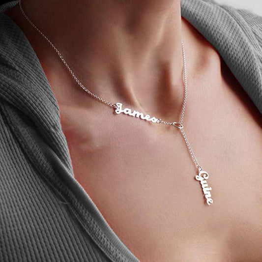 Personalized Double Name Necklace