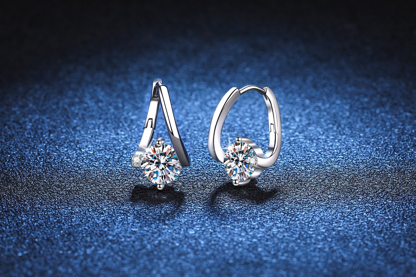 S925 Silver Moissanite Luxury Earrings