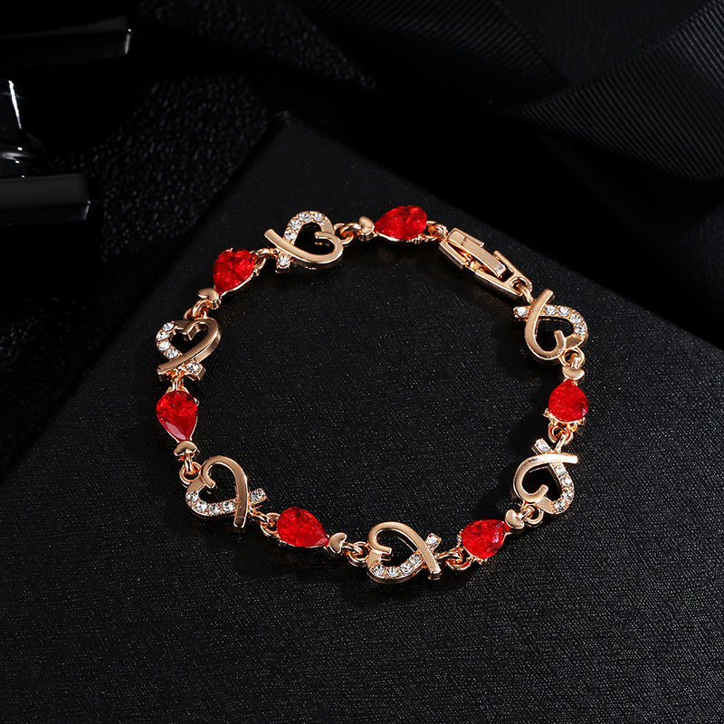 Radiant Heart Hollow Bracelet