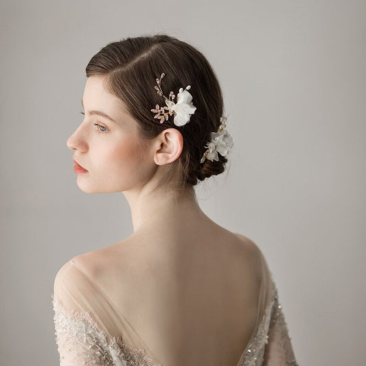 Exquisite And Beautiful Flower Bridal Headdress