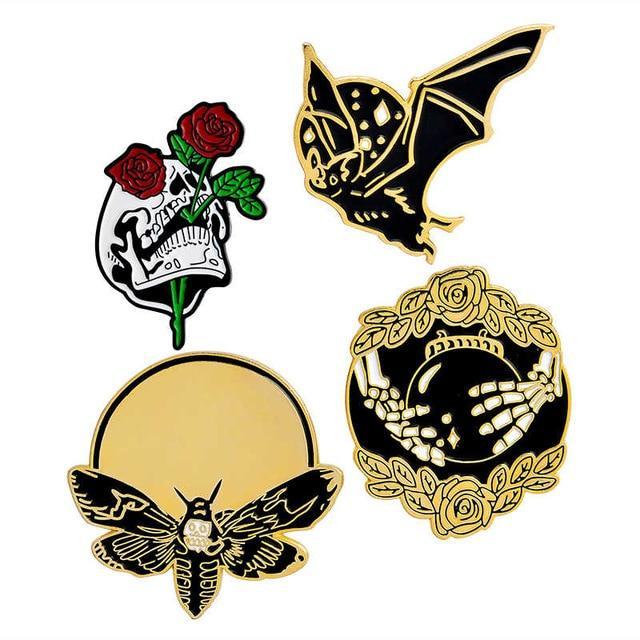 Bold Punk Metal Brooches
