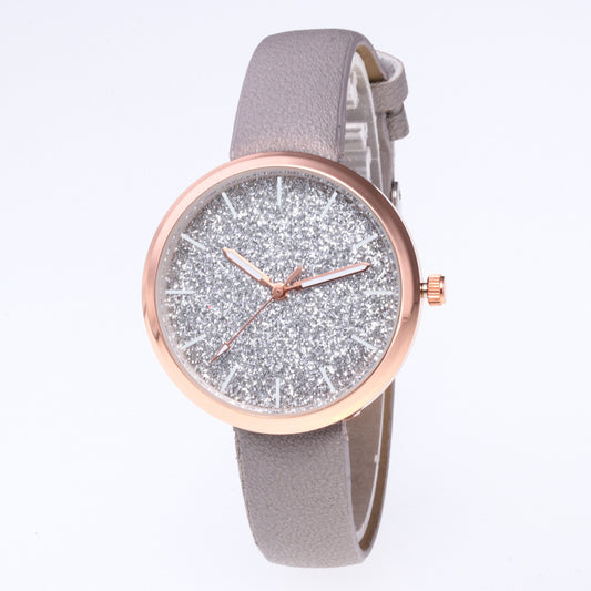 Fashion Women Romantic Starry Sky Wrist Watch Casual Rose Gold Steel Mesh Belt Rhinestone Watch Relogio Feminino