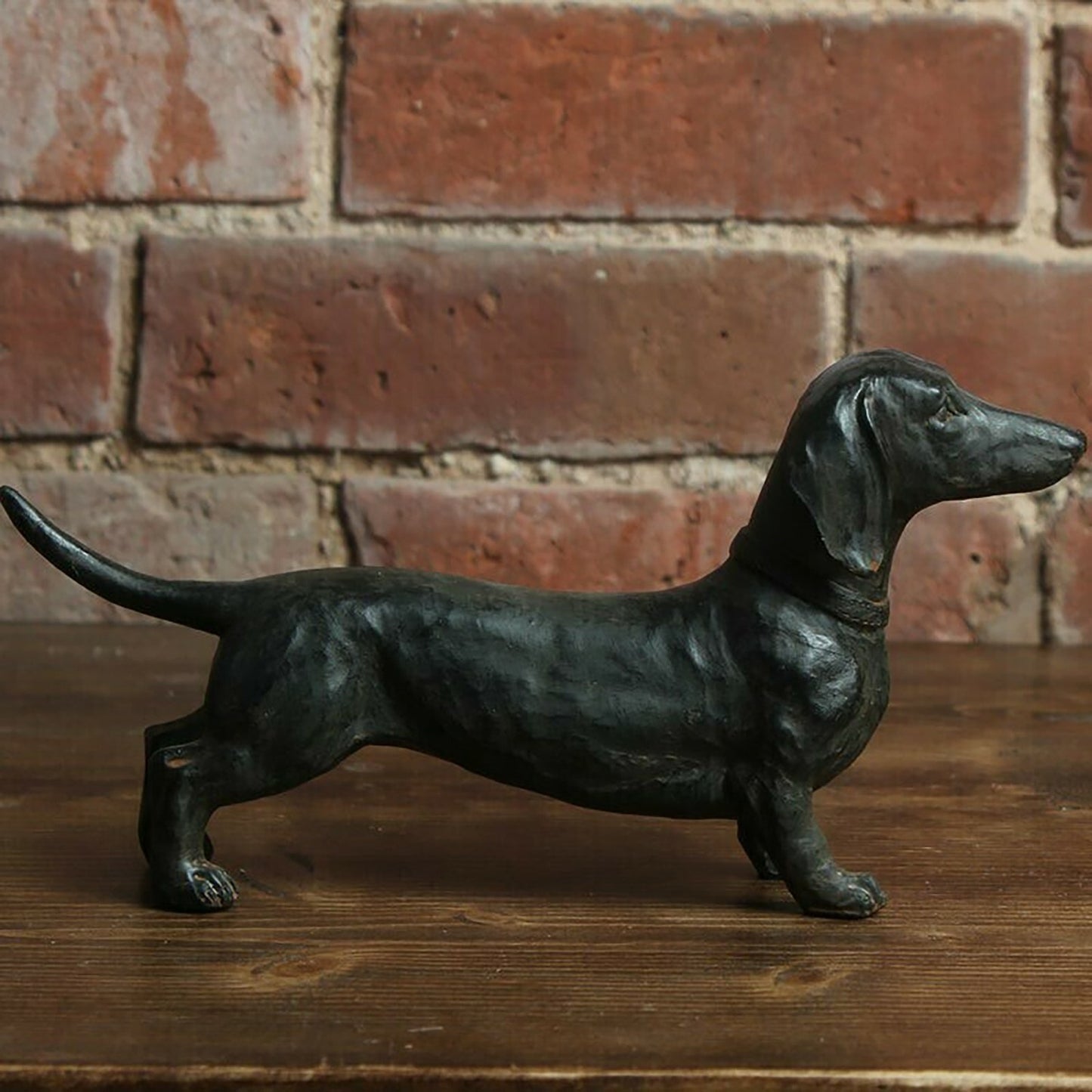 Dachshund Statue Garden Decor-Yard Lawn Resin Dog Sculpture