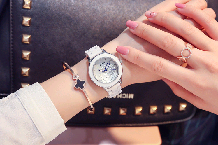 True ceramic table rhinestone generous quartz women's watch business gift ladies watch