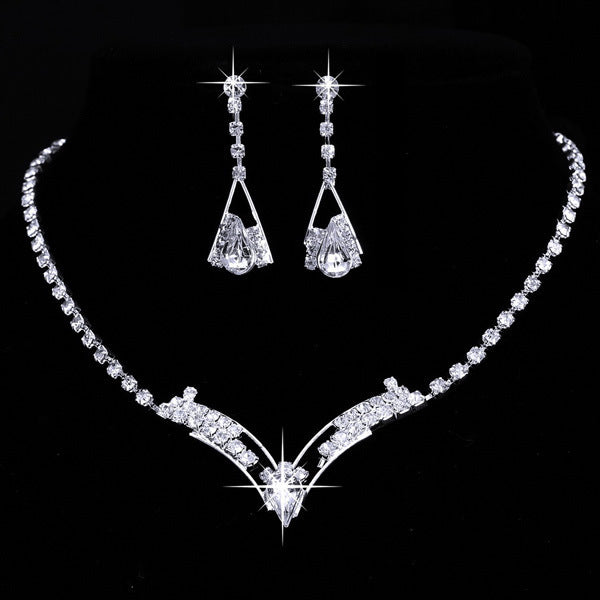 Elegant Water Drop Bridal Jewelry Set