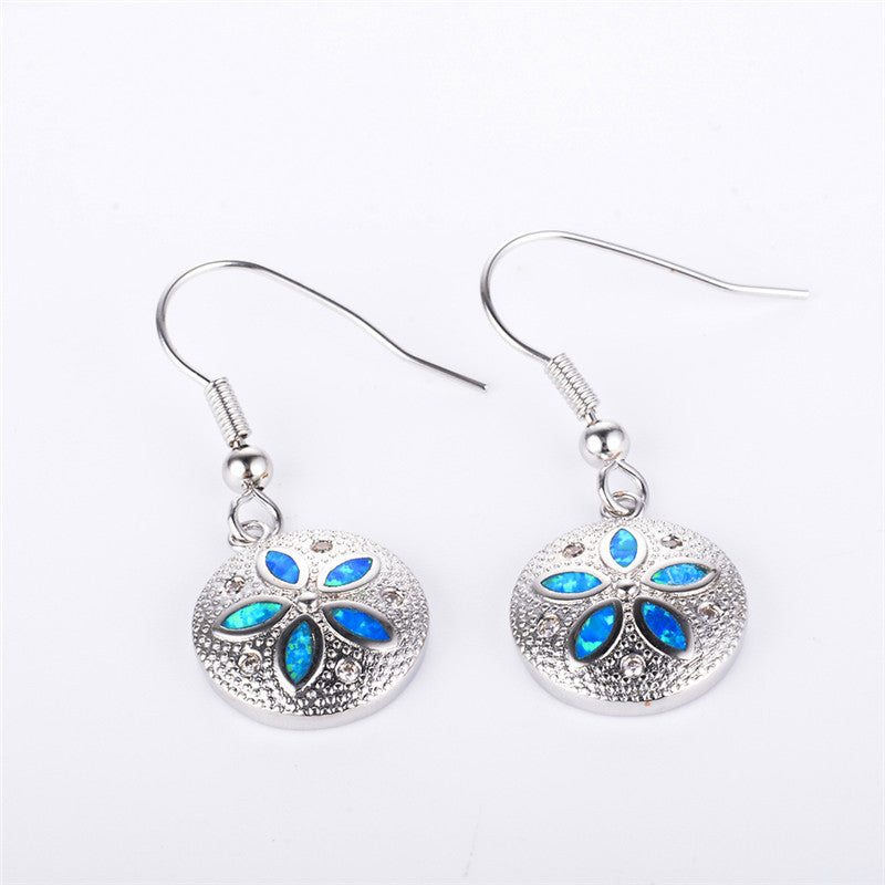 S925 sterling silver flower type ladies pendant earrings