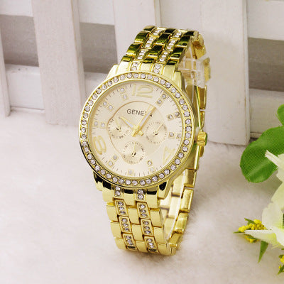 Women's diamond fashion quartz watch