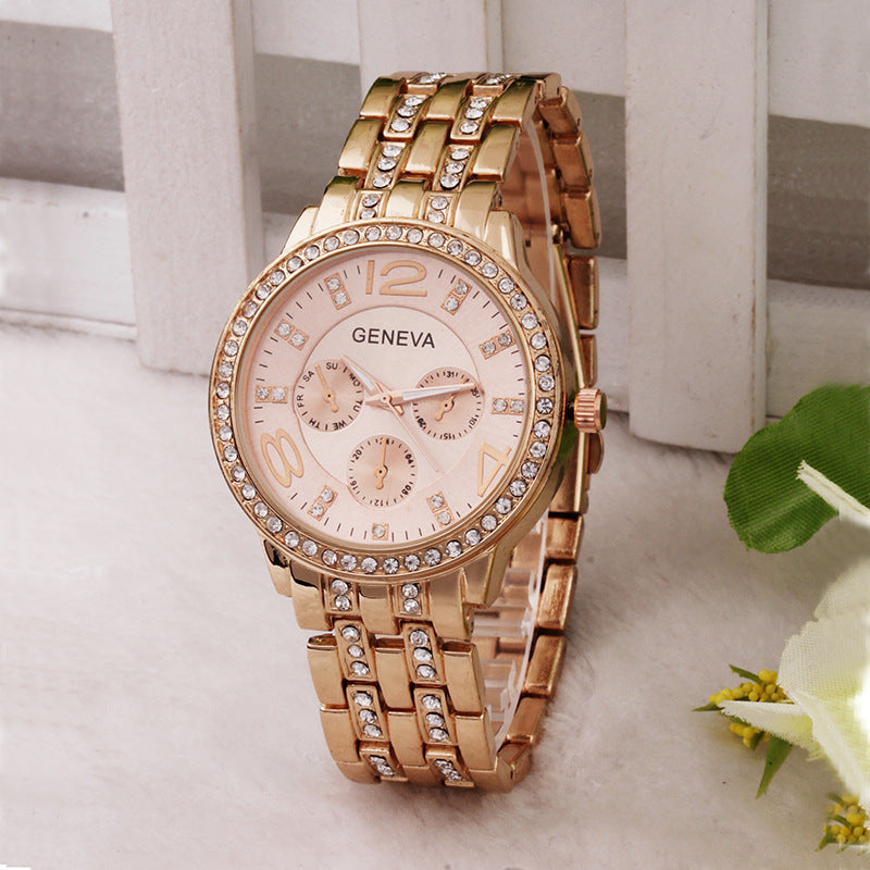 Women's diamond fashion quartz watch