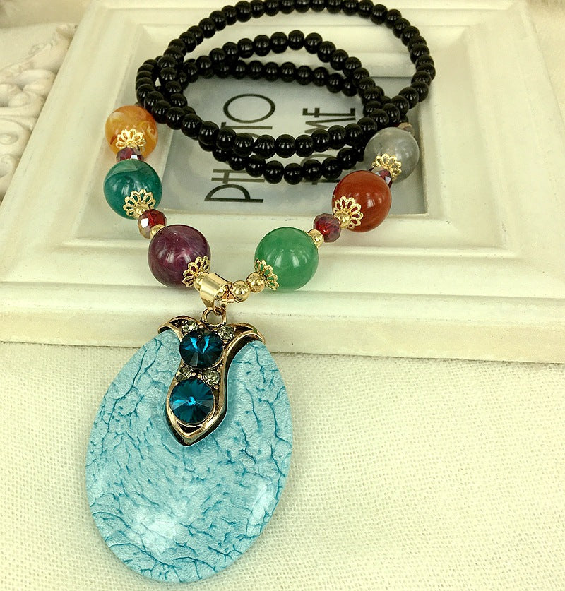 Bohemian ethnic style necklace