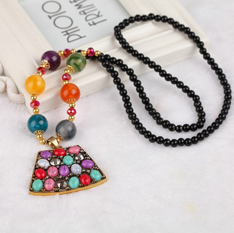 Bohemian ethnic style necklace