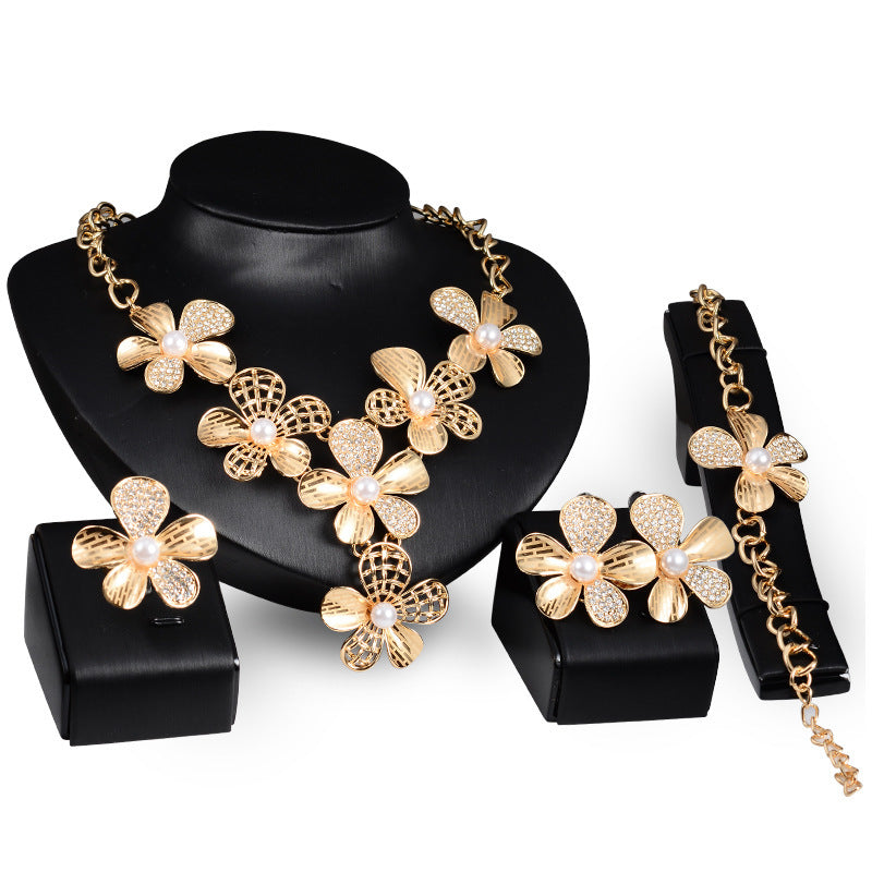 Bold Gold Floral Ensemble