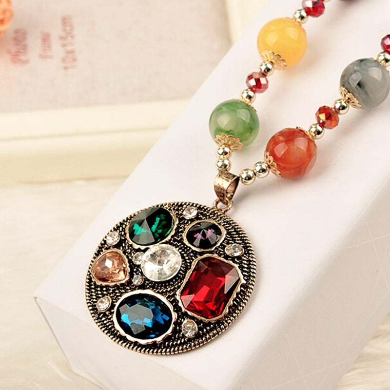 Bohemian ethnic style necklace