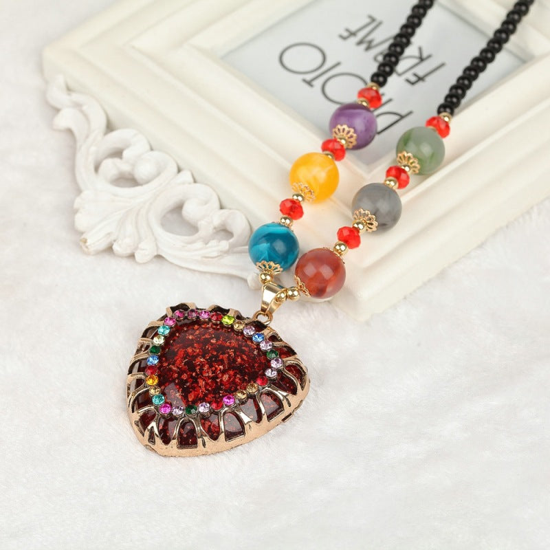 Bohemian ethnic style necklace