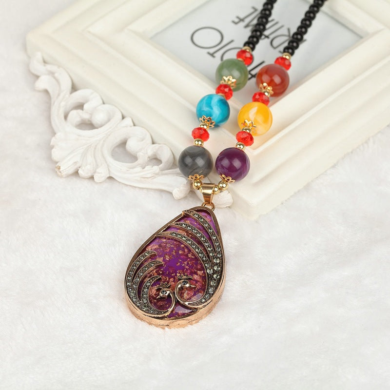 Bohemian ethnic style necklace