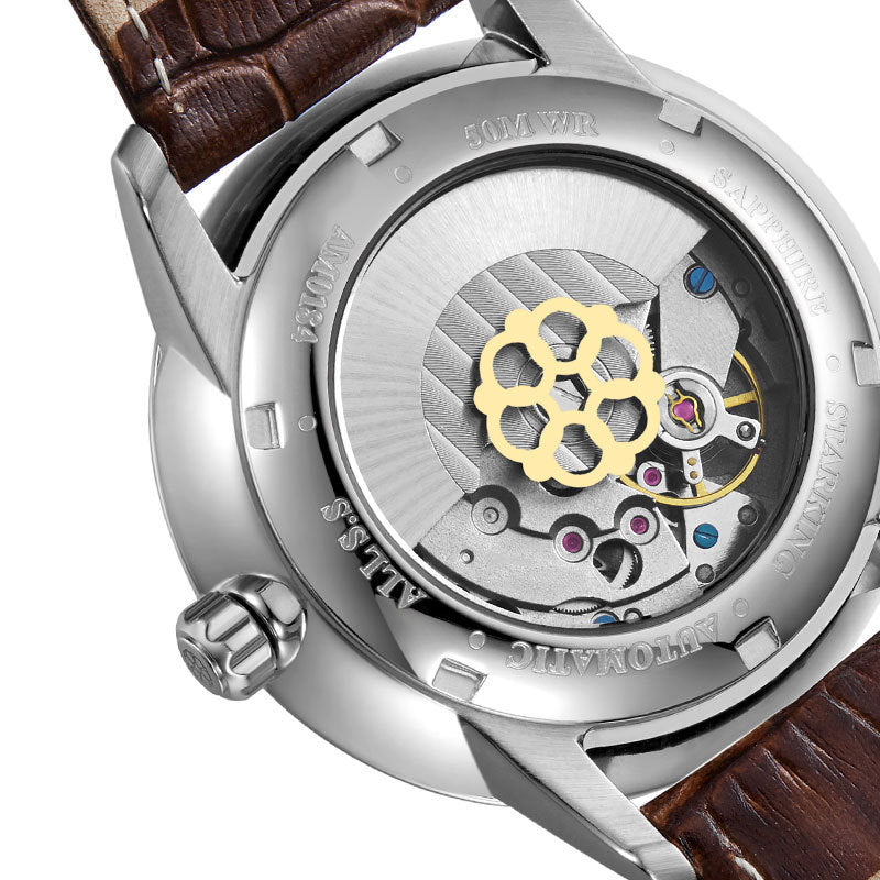 Men's Fashion Simple Automatic Mechanical Business Waterproof Watch