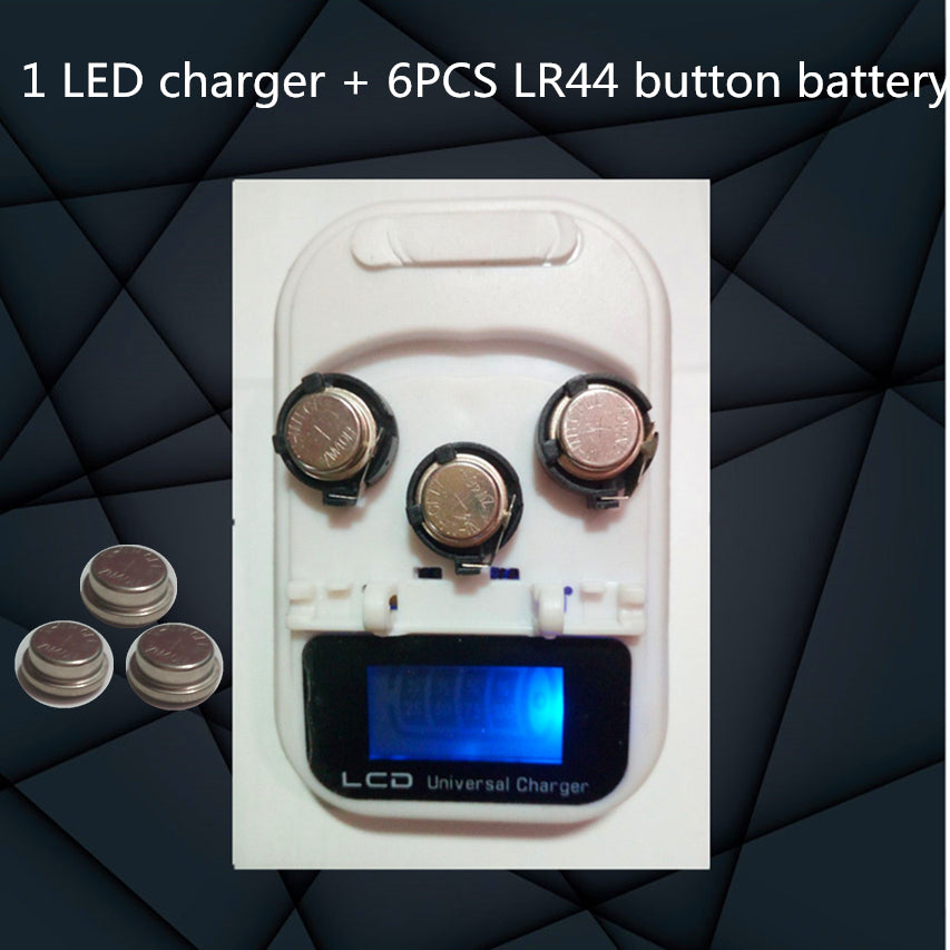 Button Battery Smart LCD Charger 3.6V Rechargeable