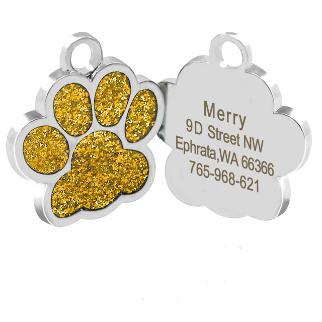 Personalized Dog Tags Engraved Cat Puppy Pet ID Name Collar