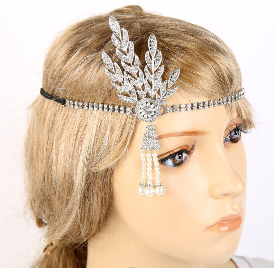 Pearl necklace tiara