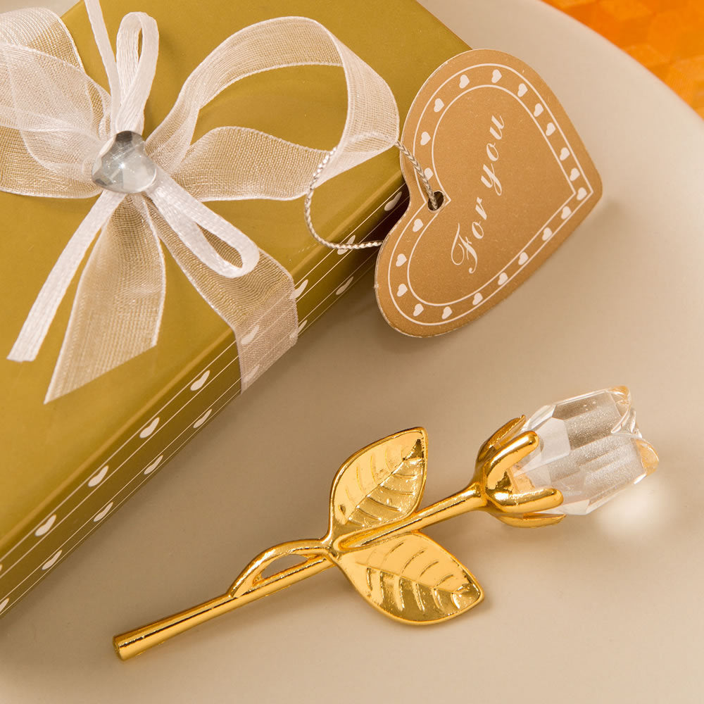 Crystal Golden Rose Valentine's Day Gift