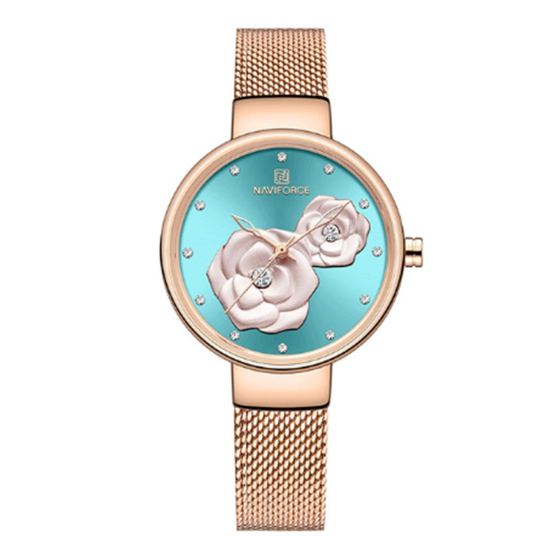 Simple fashion casual ladies waterproof quartz watch