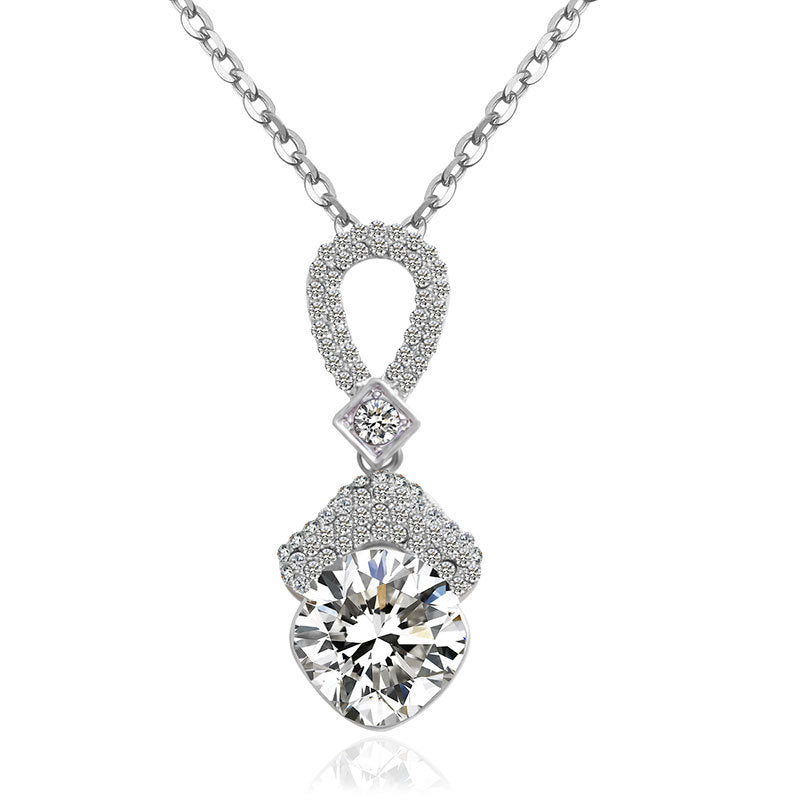 S010 Bride Necklace Earrings Set East Accessories 2 Sets Of Zircon Bride Jewelry Necklace Set