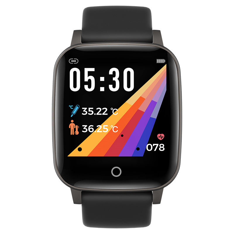 T1 color screen body temperature smart watch