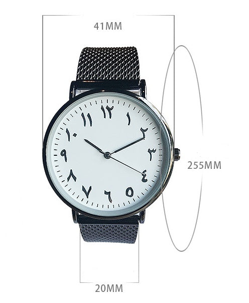 New fashion trend business casual men and women watch men's watch wild simple strange number couple watch women