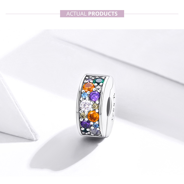 Colorful 3A Zircon 925 Silver Beads