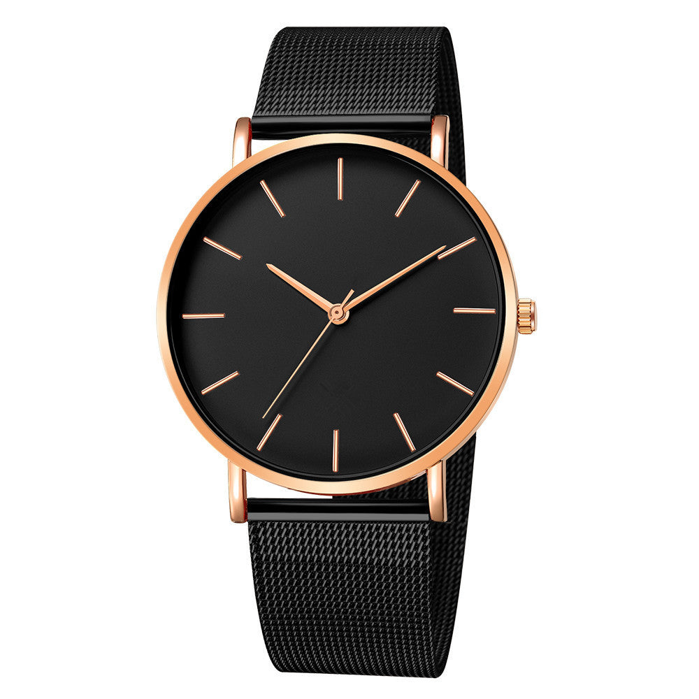 Mesh belt men's watch