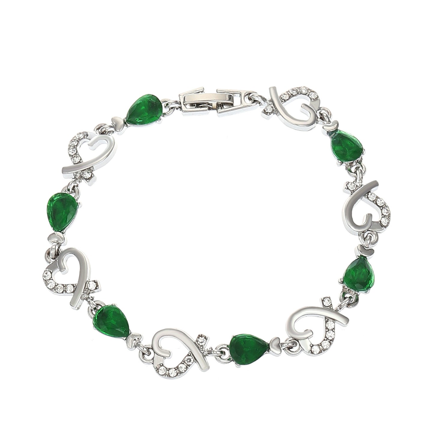 Radiant Heart Hollow Bracelet