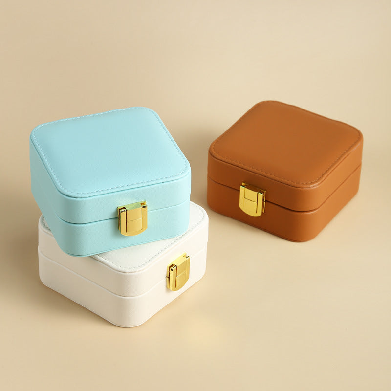 Pumpkin Color Mini Portable Jewelry Storage Box