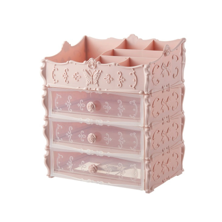 Transparent Multi-layered Cosmetic Storage Box