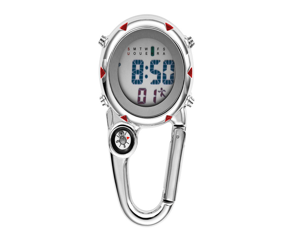 Carabiner stainless steel electronic watch