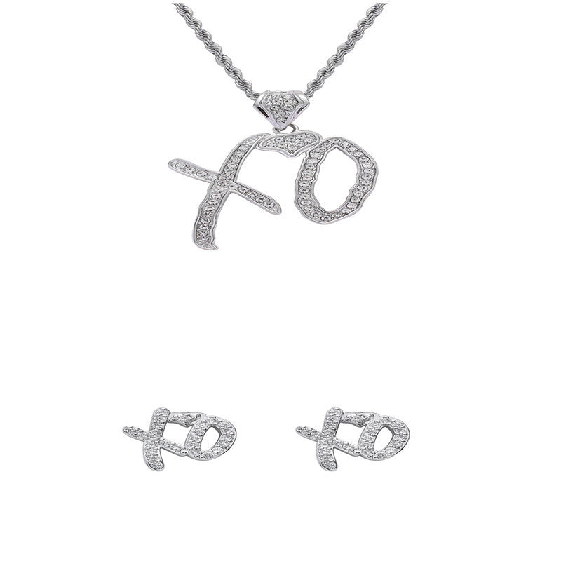 Hip Hop Necklace Letter Pendant Jewelry