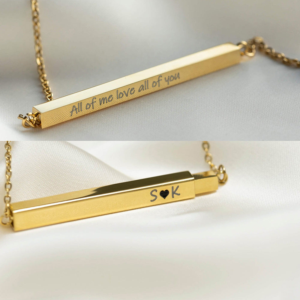 Mother's Day Necklace Inscription DIY