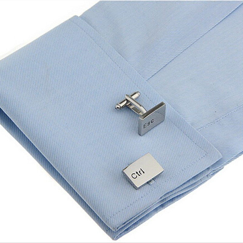 Metal Letter French Shirt Men's Cufflinks