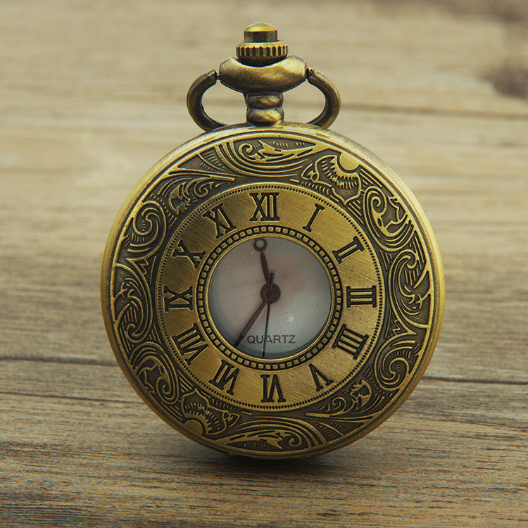 Bronze Analog Quartz Demi Pocket Watch