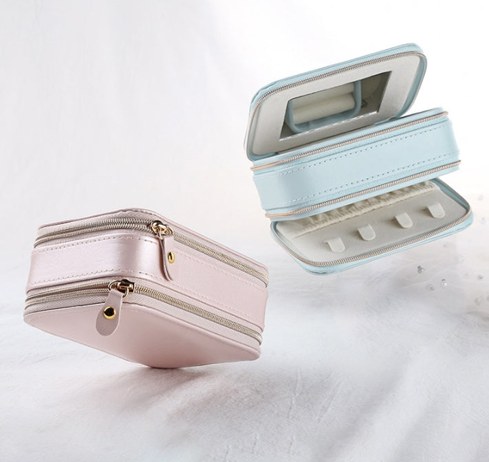 Portable PU Jewelry Storage Box
