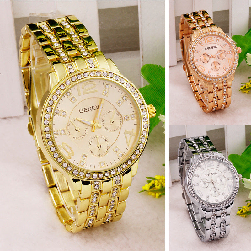 Women's diamond fashion quartz watch