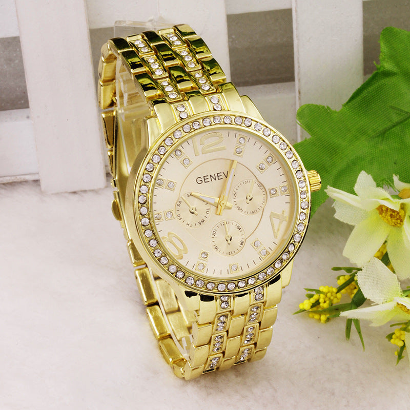 Women's diamond fashion quartz watch