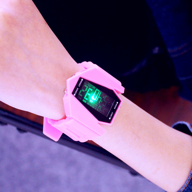 South Korea ulzzang luminous LED Harajuku trend student fashion multifunctional electronic watch sports men and women lovers