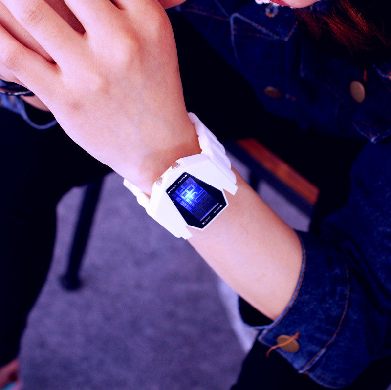 South Korea ulzzang luminous LED Harajuku trend student fashion multifunctional electronic watch sports men and women lovers