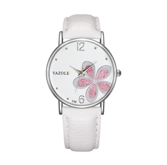 Korean fashion fashion watch commuter OL wind female watch four-leaf clover quartz watch female models